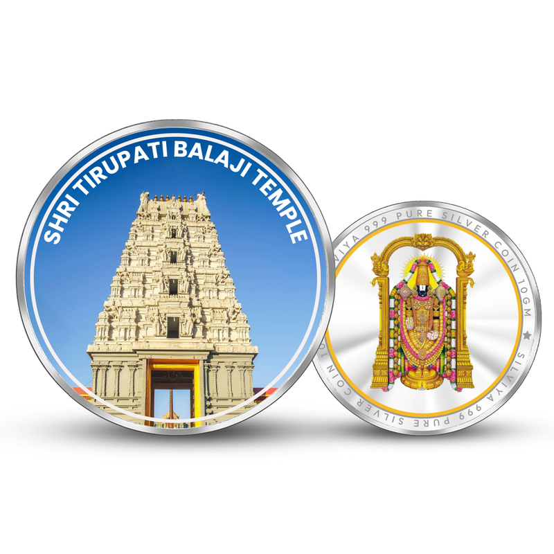 Tirupati Temple Bala Ji 999 Pure Silver Coin Round