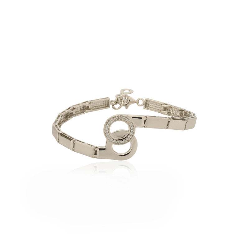 Elegant Taffle 925 Silver Bracelet – Minimalist festive silver jewelry gift for Diwali and Raksha Bandhan.