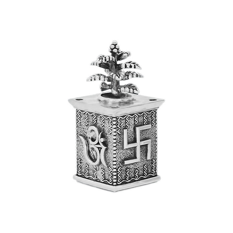 925 Silver Tulsi JI 3D Idol