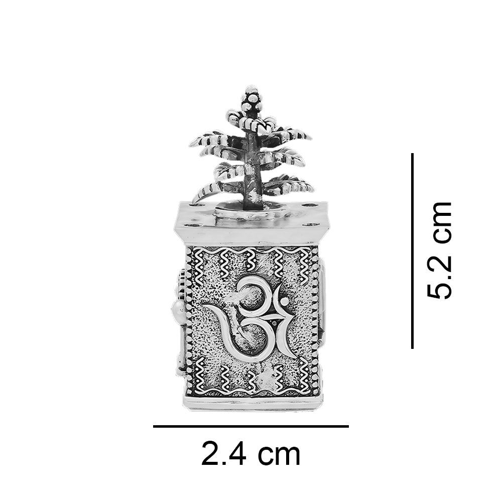 925 Silver Tulsi JI 3D Idol