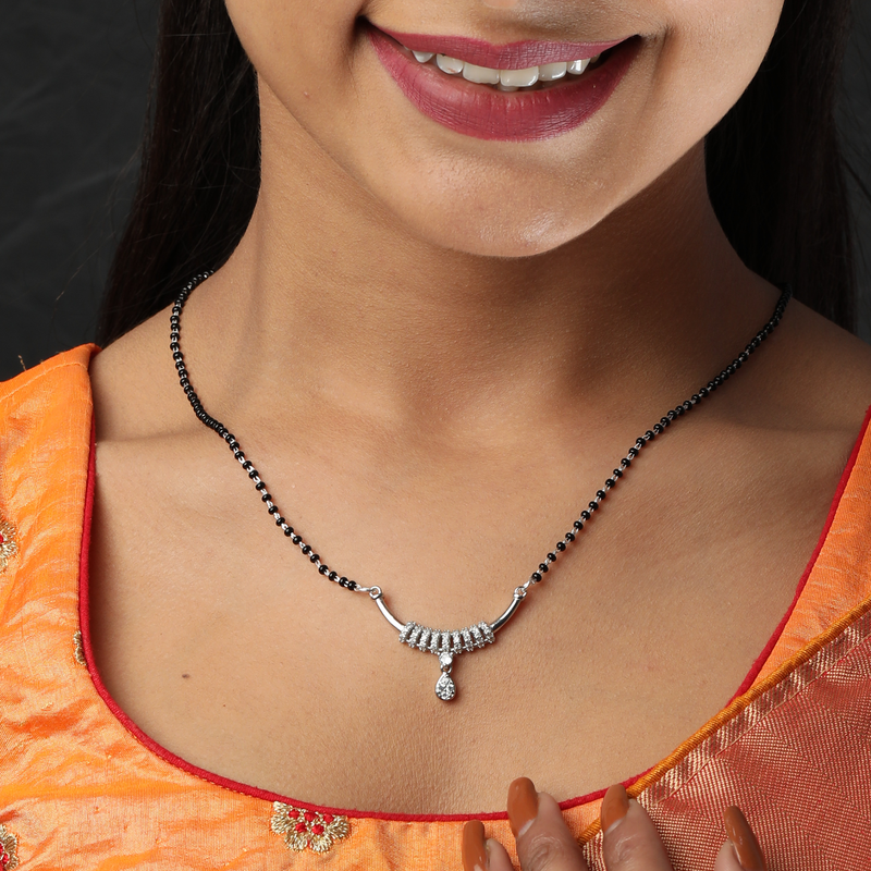 925 Silver Love Spiral Mangalsutra