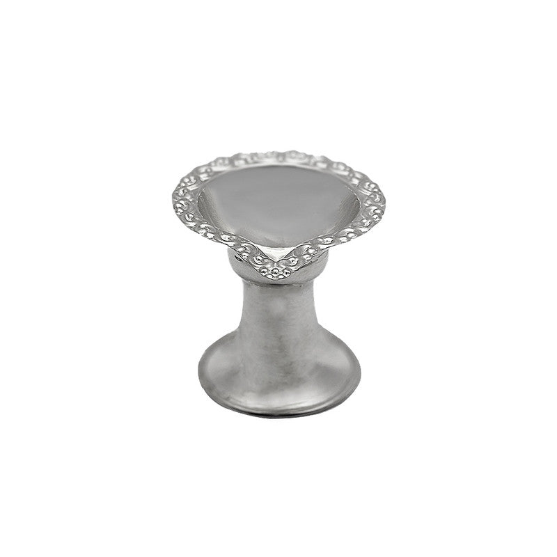 925 Silver Long Stand Diya for Temple Puja