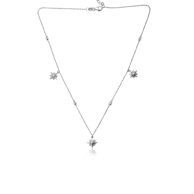 925 Silver Sparkling Stargazer Necklace