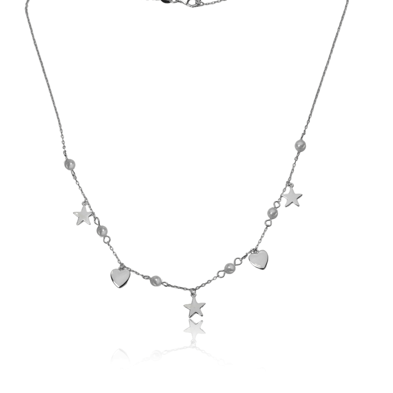 925 Silver Aurora Accent Necklace