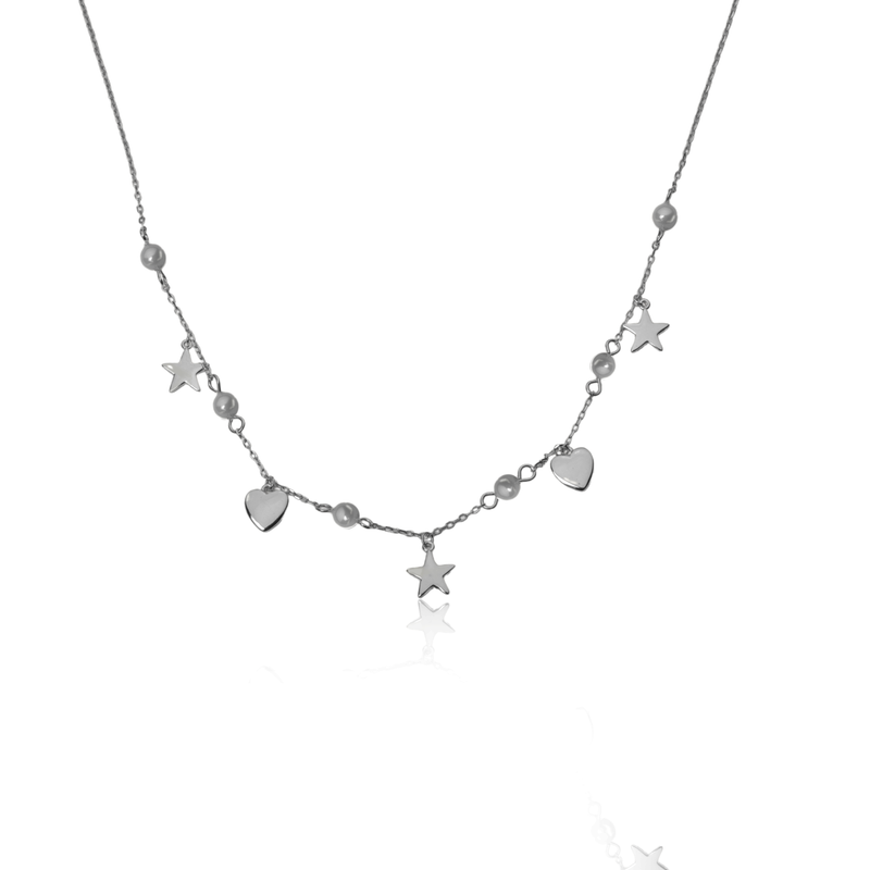 925 Silver Aurora Accent Necklace