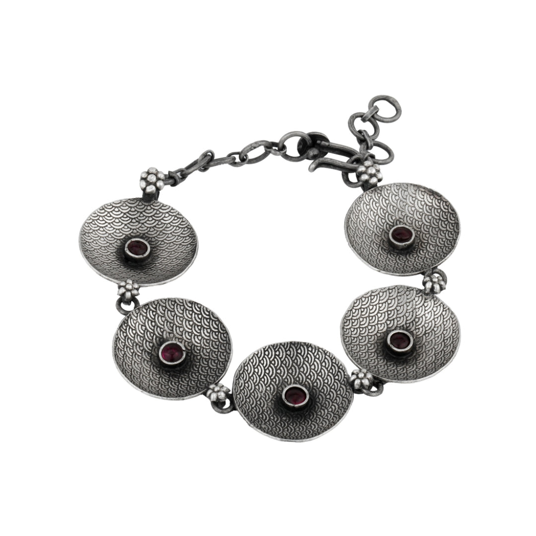 Victorian-style oxidized silver bracelet, Victorian jewellery, oxidized bracelet