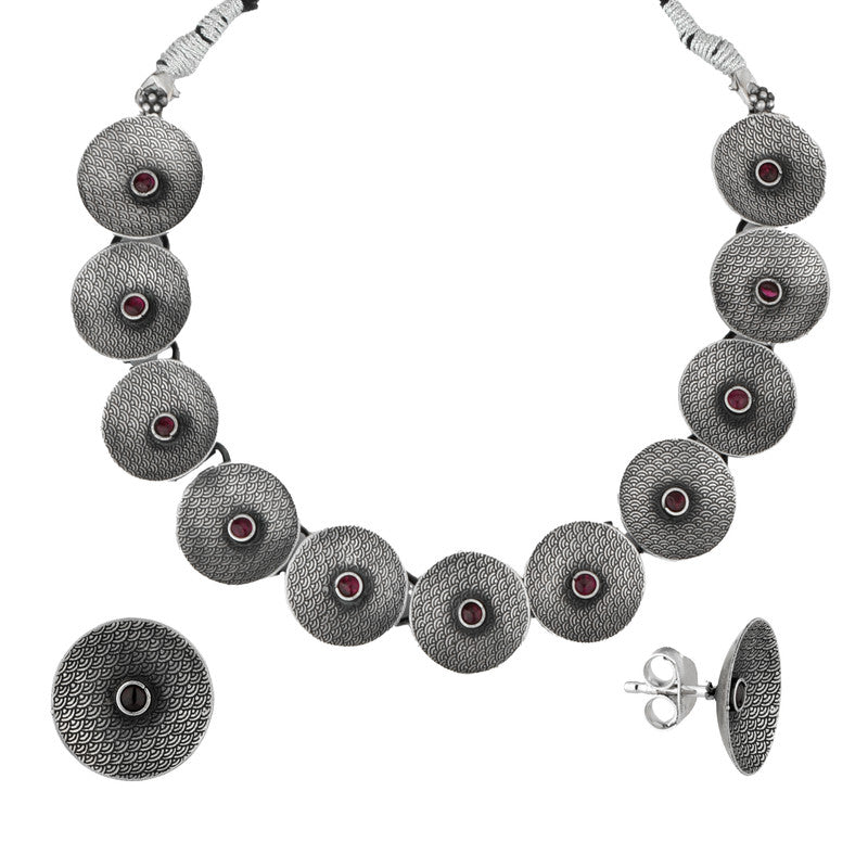 925 Silver Warrior Shield Pendant Necklace for Raksha Bandhan gift – plain background