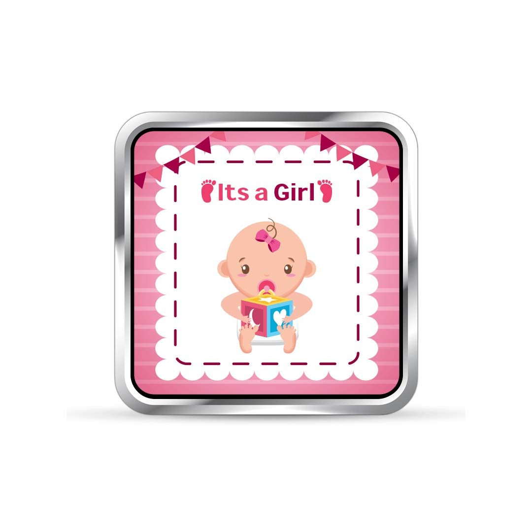 999 pure silver coin new born girl