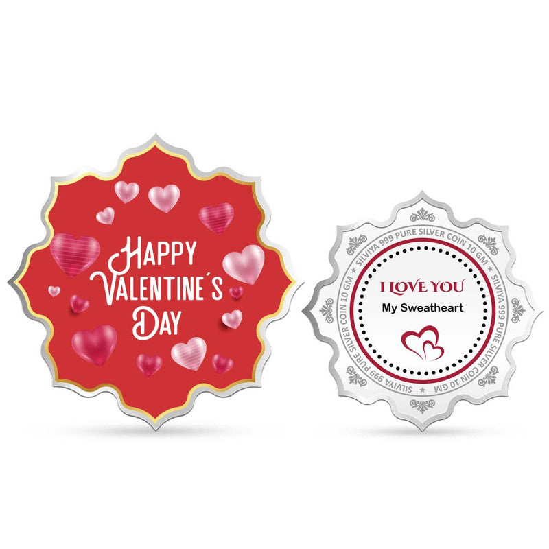 999 Silver Valentine's Day Coin Gift for Her