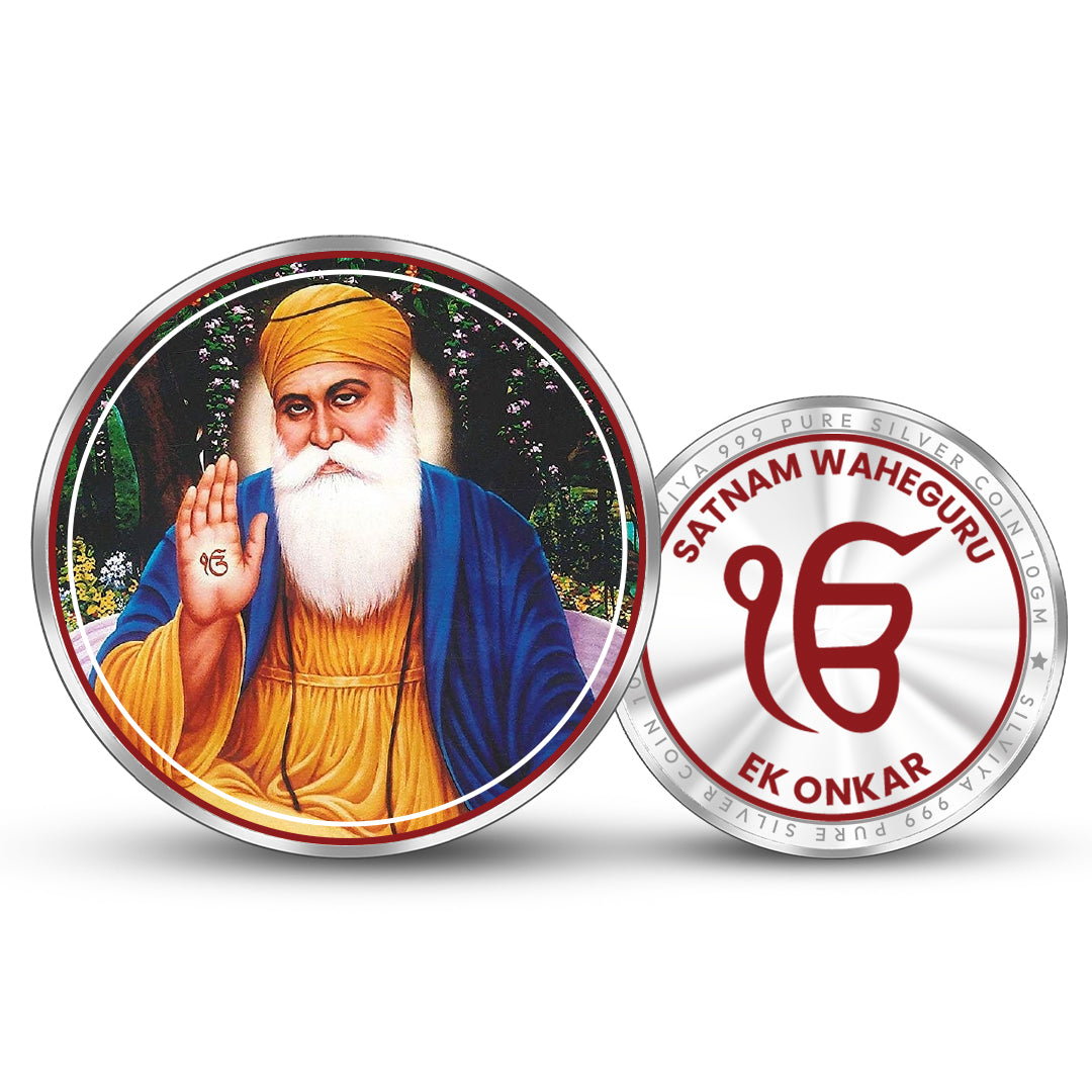 Wahe Guru Nanak Devi Ji 999 Pure Silver Coin Round