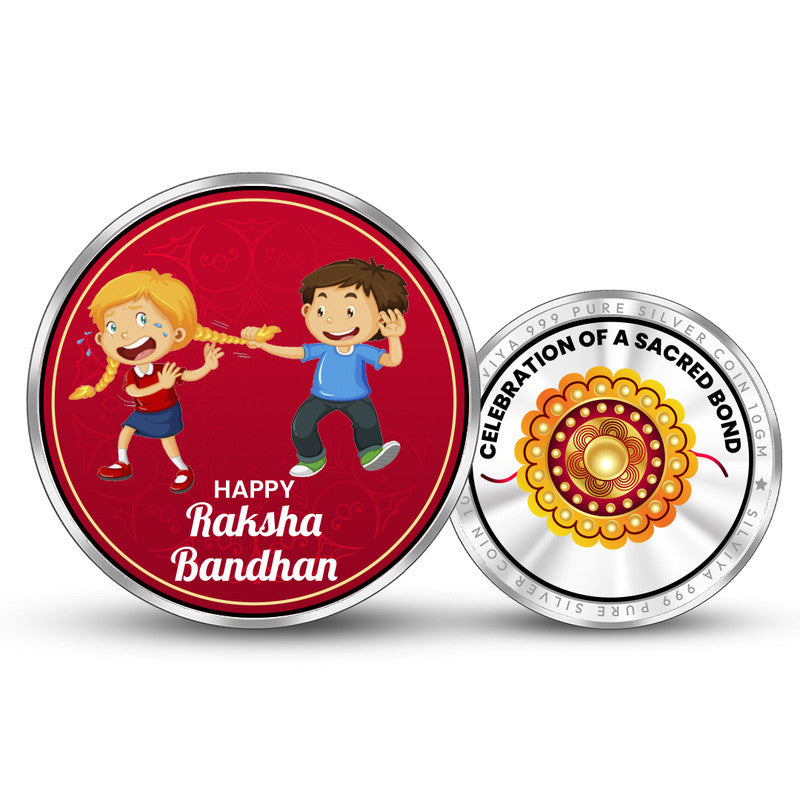 Celebrate Rakshabandhan with 999 Pure Silver Round Shape