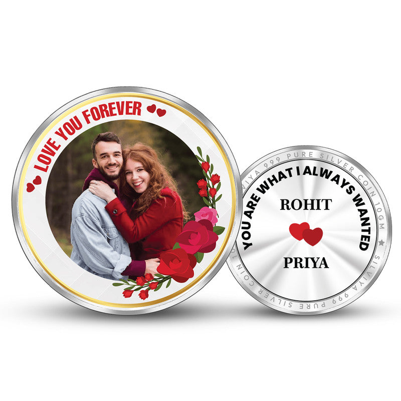 Forever Together Round 999 Pure Silver Keepsake Coin Gift