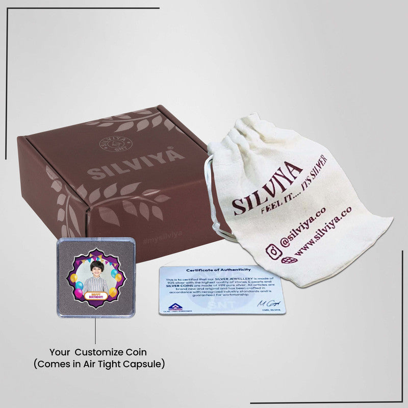 Treasured Birthday Moments 999 Pure Silver Gift Lotus Shape