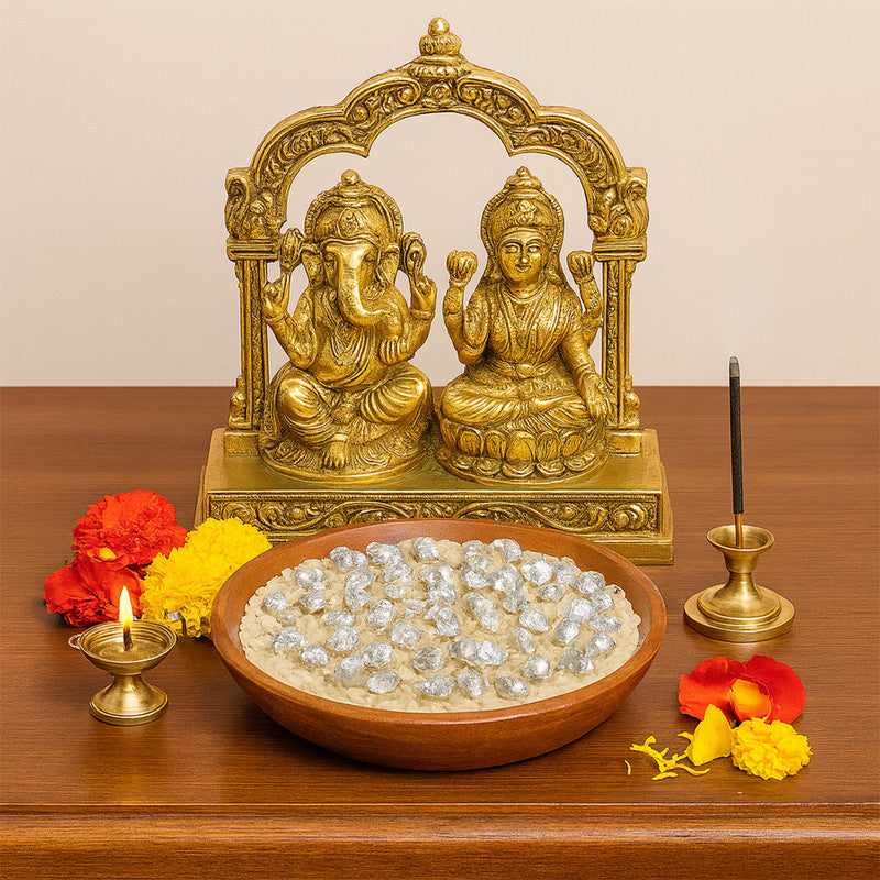925 Pure Silver Flower Petals for Puja & Jain Paryushan