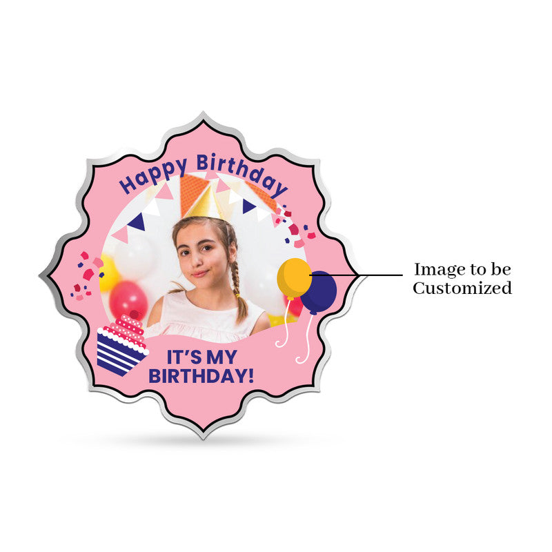 999 Pure Silver Coin Gift Custom Birthday Keepsake Lotus