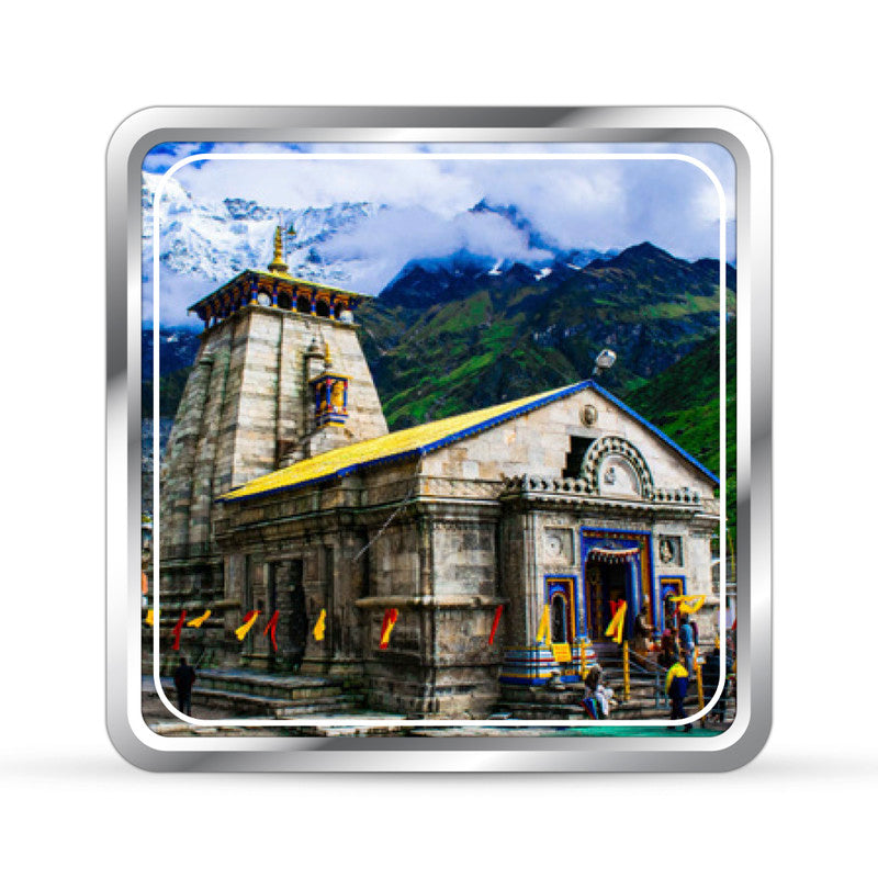 Kedarnath Dham 999 Pure Silver Coin Square Shape