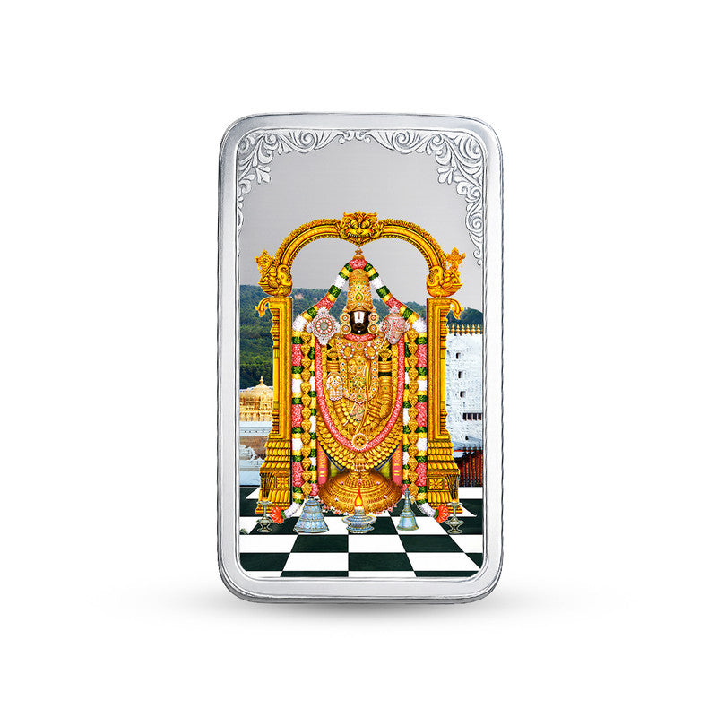 Tirupati Bala Ji 999 Pure Silver Bar Shape