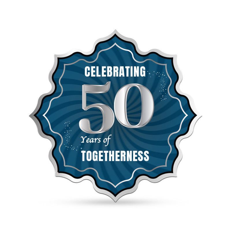 Customized 50th Anniversary 999 Pure Silver Coin Lotus