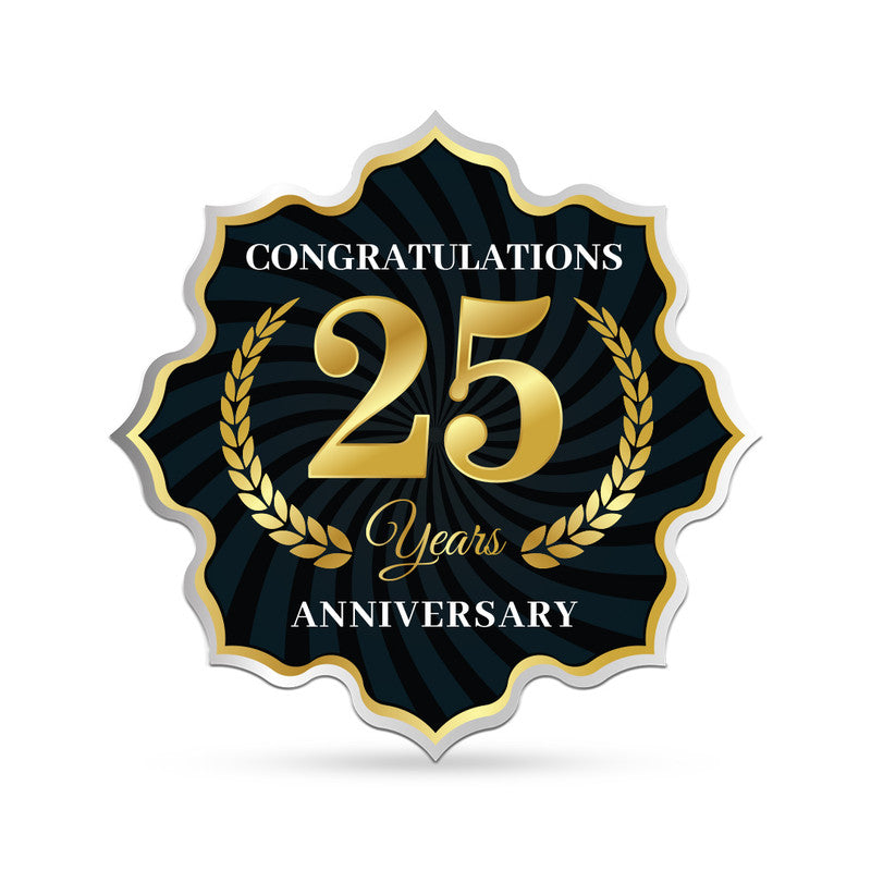 25 Anniversary Congratulation 999 Pure Silver Coin Lotus