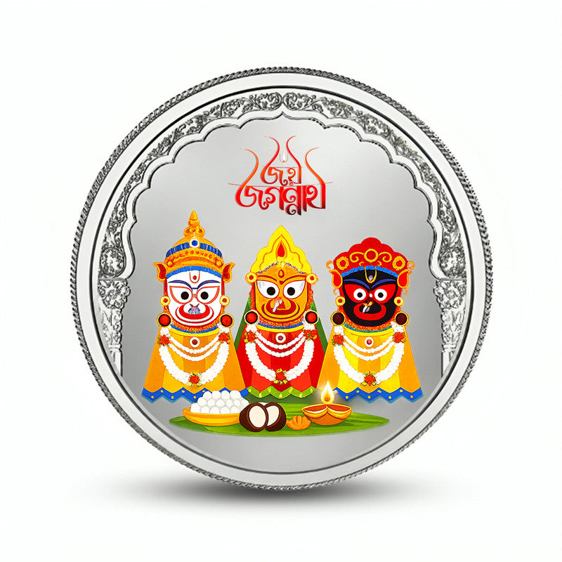 Lord Jagannath Ji 999 Pure Silver Coin Round Shape
