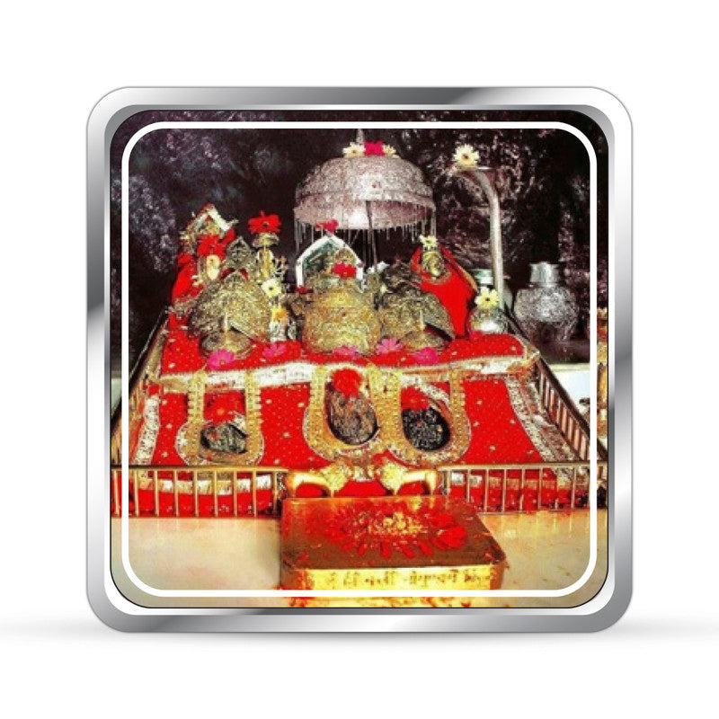 Mata Vaishno Devi 999 Pure Silver Coin Square