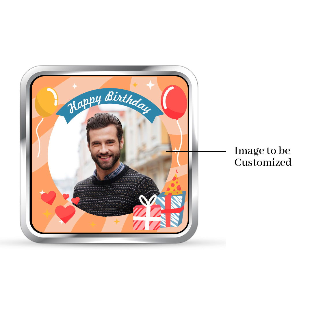 Make Birthdays Special Square 999 Pure Silver Coin Gift
