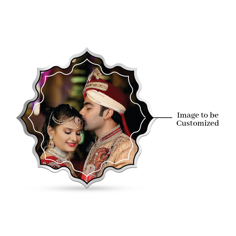 Customized Wedding Gift 999 Pure Silver Coin Lotus Shape