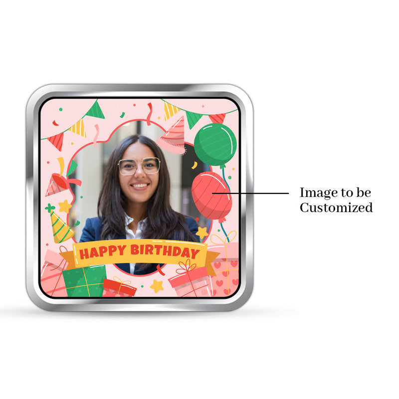 Make Birthdays Special Square 999 Pure Silver Coin Gift