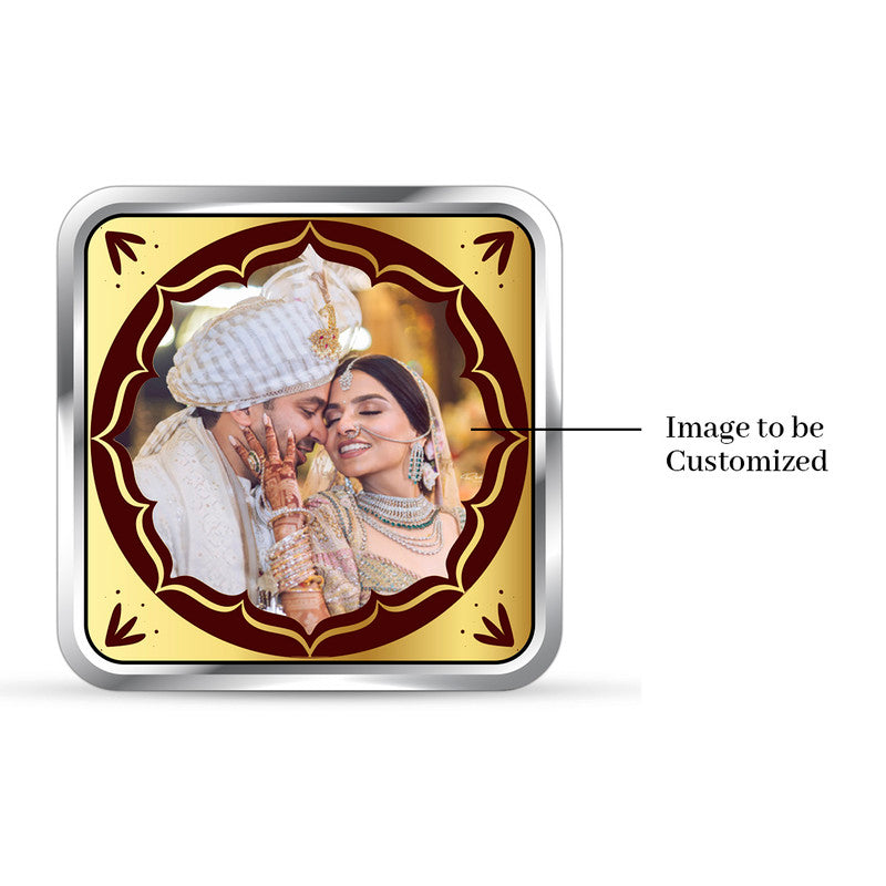 Personalized Wedding Special 999 Pure Silver Coin Square