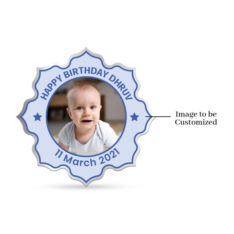 Customized Little Boy Birthday 999 Pure Silver Coin Lotus