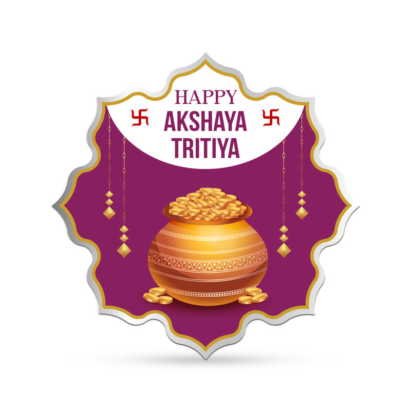 Akshaya Tritiya 999 Pure Silver Coin Lotus Shape