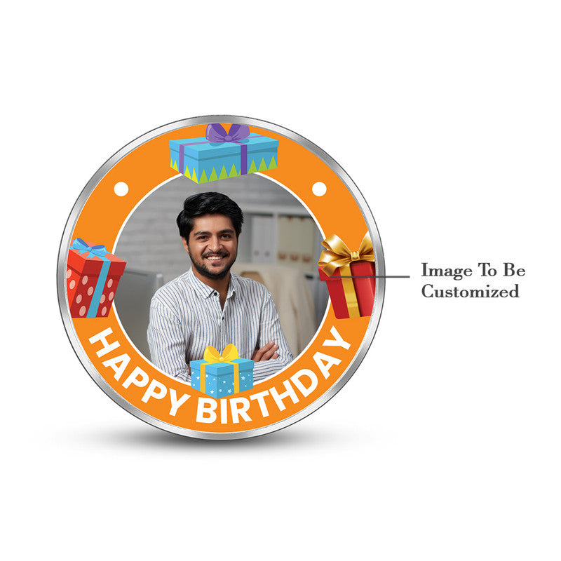 Birthday Wishes on a Round 999 Pure Silver Coin Gift