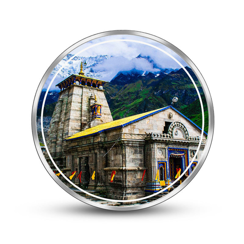 Kedarnath Dham 999 Pure Silver Coin Round Shape