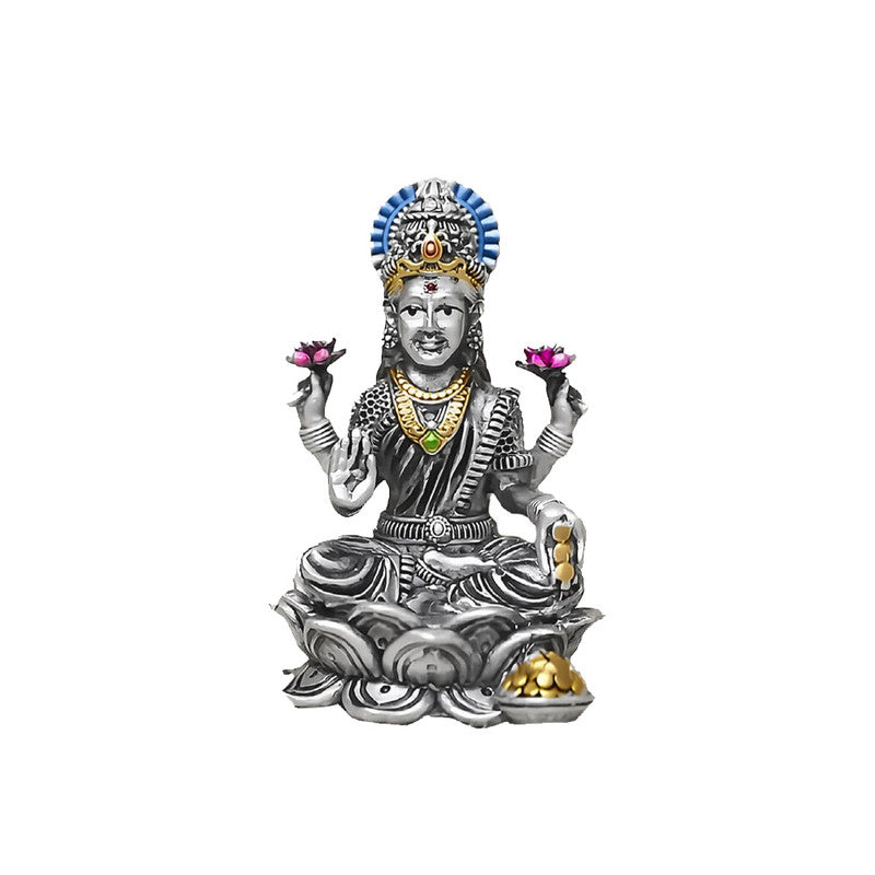 925 Silver Lakshmi Ji 3D Idol