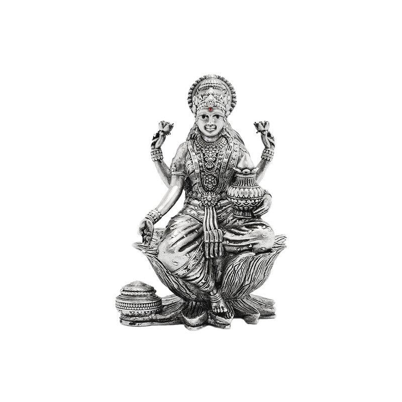 925 Pure Silver Lakshmi Ji 3D Idol