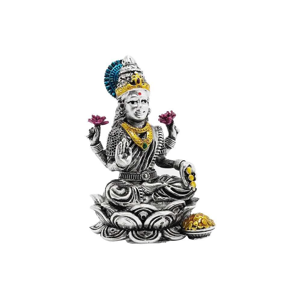 925 Silver Lakshmi Ji 3D Idol