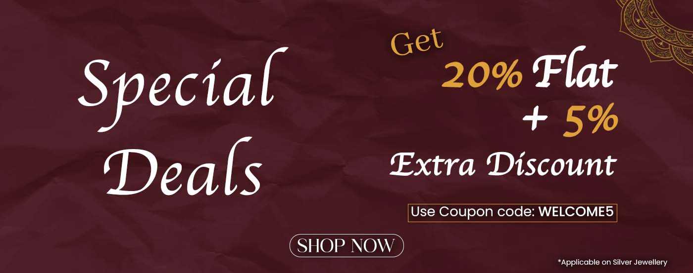 Buy Silver Jewellery Online | 925 pure silver Indian Jewellery
