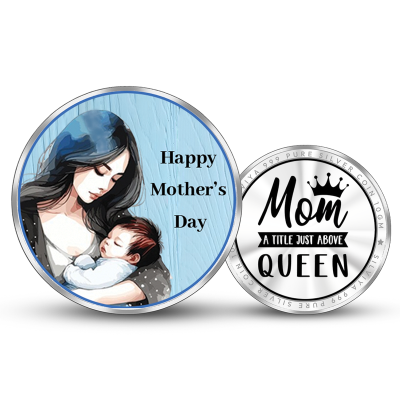 Mother's Day Gifts 999 Pure Silver Coin Round Shape