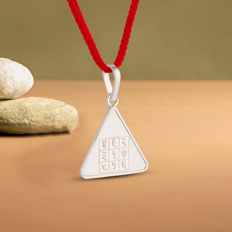 Pyra Yantra 999 Pure Silver Locket For Mens & Womens