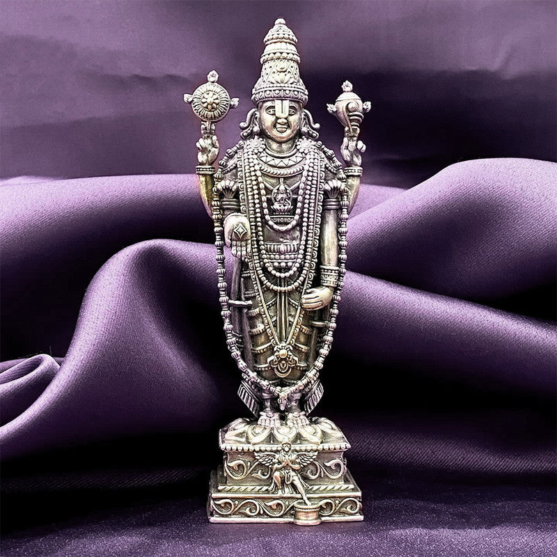 925 Silver Tirupati Balaji 3D Idol