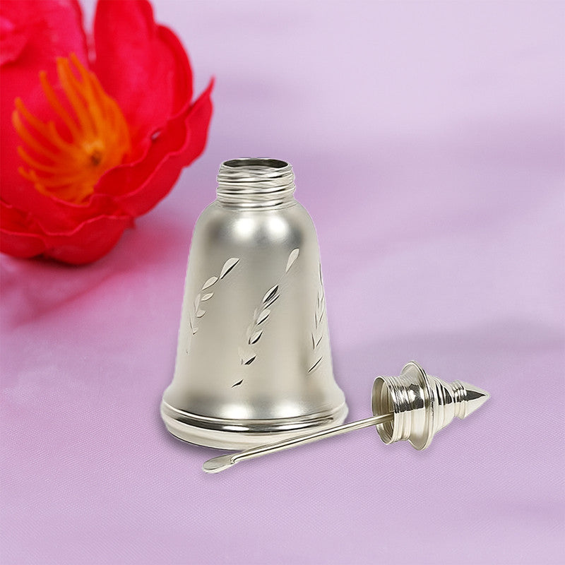 925 Silver Matt Finish Sindoor Dabbi with Stick
