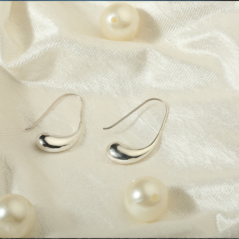 925 Silver Cashew Nut Earrings