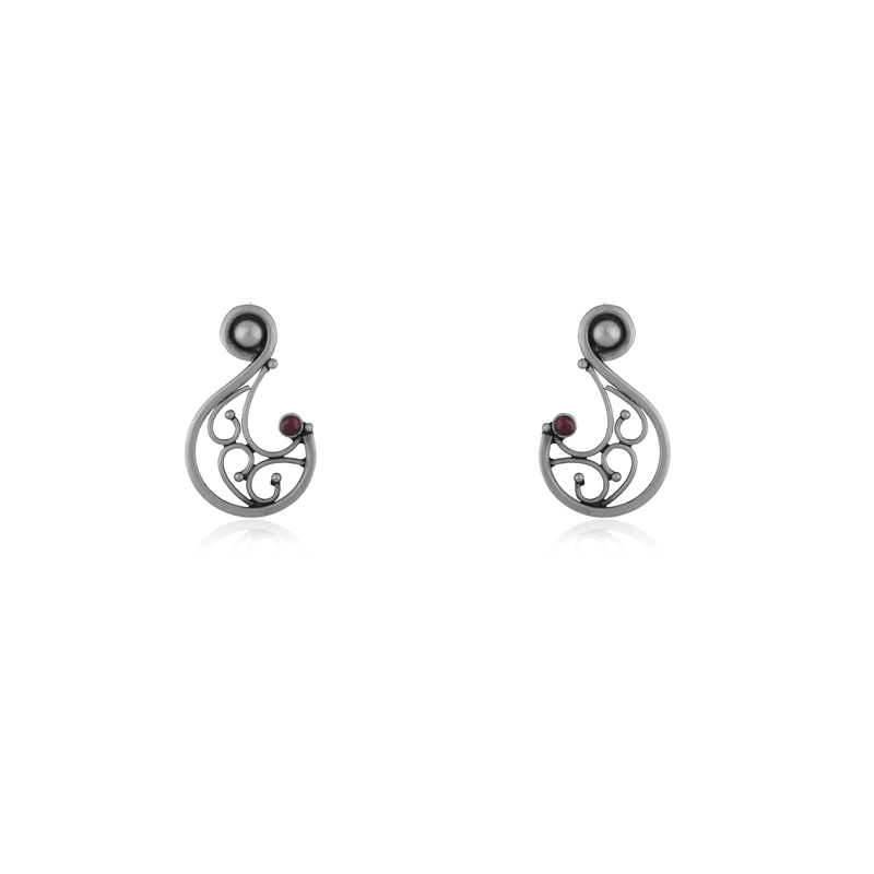 925 Silver Swirl Earrings - Modern & Chic