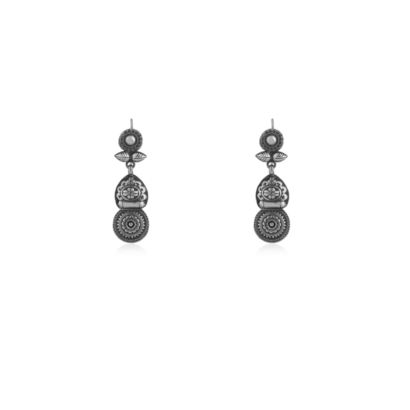 925 Silver Tribal Earrings - Lightweight & Unique