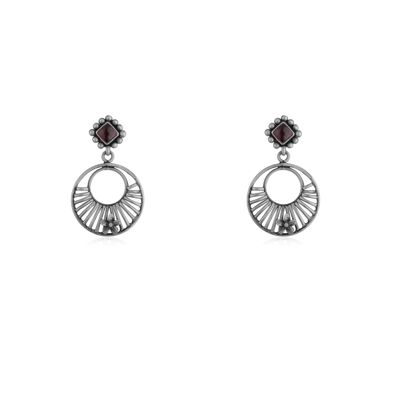 925 Silver Filigree Earrings - Bella Donna