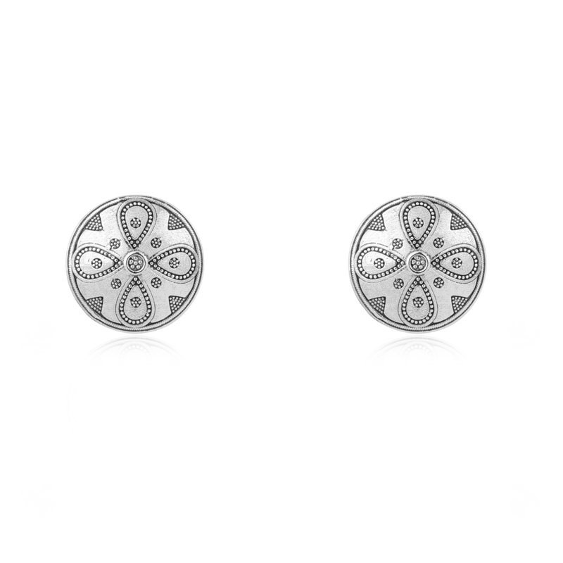 925 Silver Leaf Stud Earrings