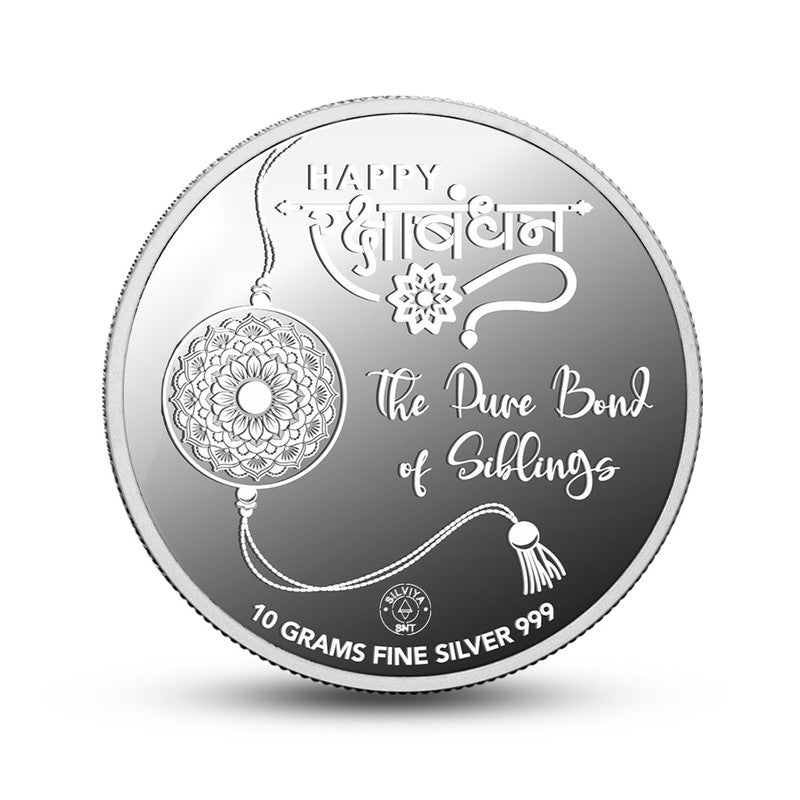 Rakshabandhan 999 Pure Silver Coin Round Shape