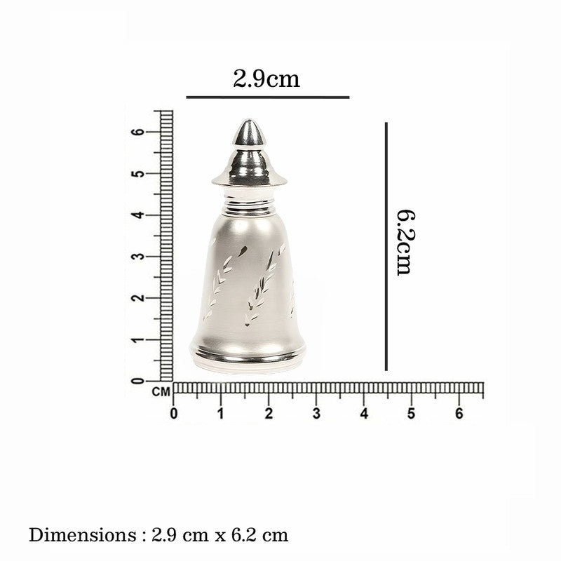 925 Silver Matt Finish Sindoor Dabbi with Stick