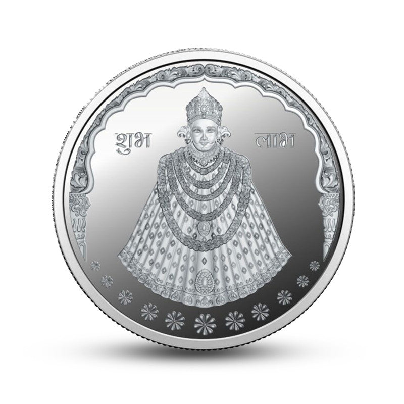 Khatu Shyam Baba 999 Pure Silver Coin Round Shape