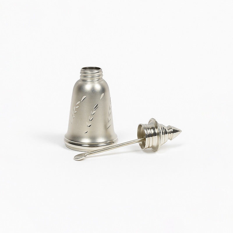 925 Silver Matt Finish Sindoor Dabbi with Stick